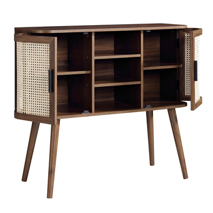 Mango Wooden Buffet Sideboard | Rattan Buffet Sideboard - Siyal - Akway Uncategorized (Image 4)