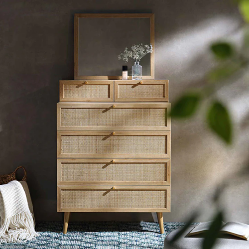 Wooden Dressing Table with Mirror - Riyall