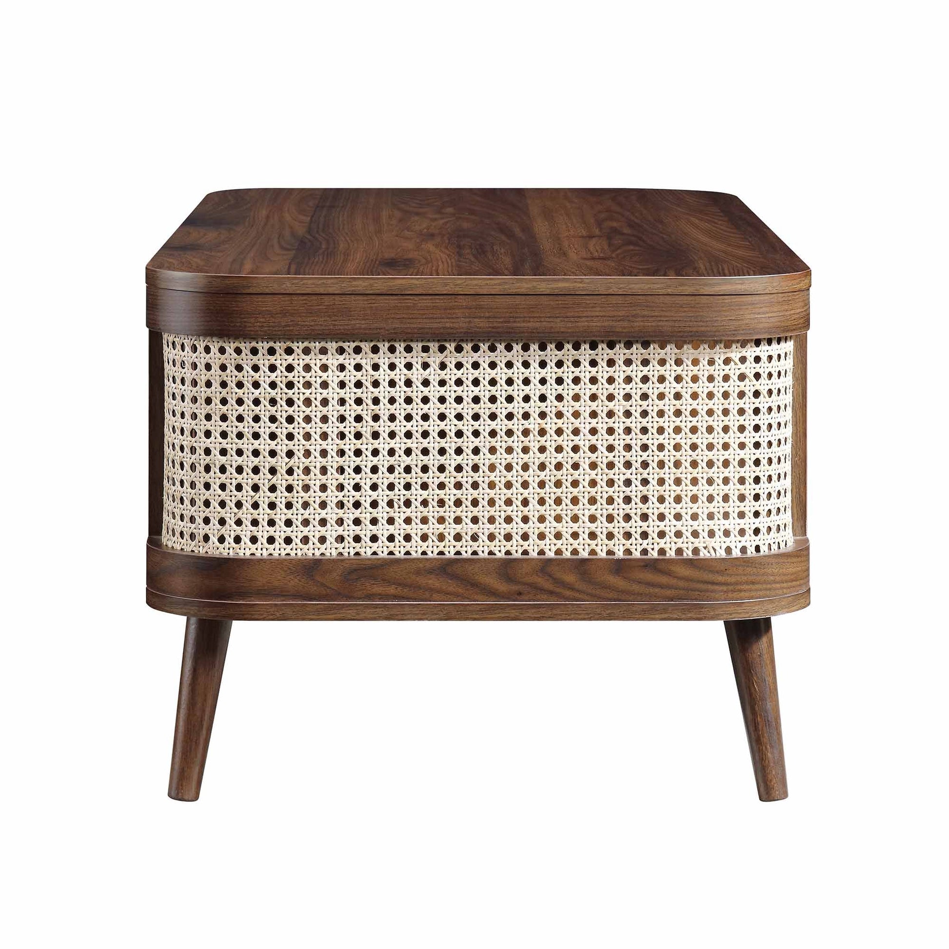 Mango Wooden Table | Modern Rattan Table - Fizzaa - Akway Uncategorized (Image 4)