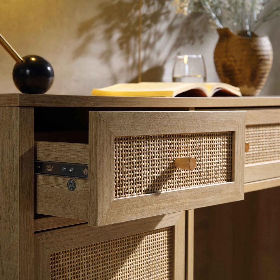 Mango Wooden Table | Modern Rattan Table - Dhonii - Akway Uncategorized (Image 2)