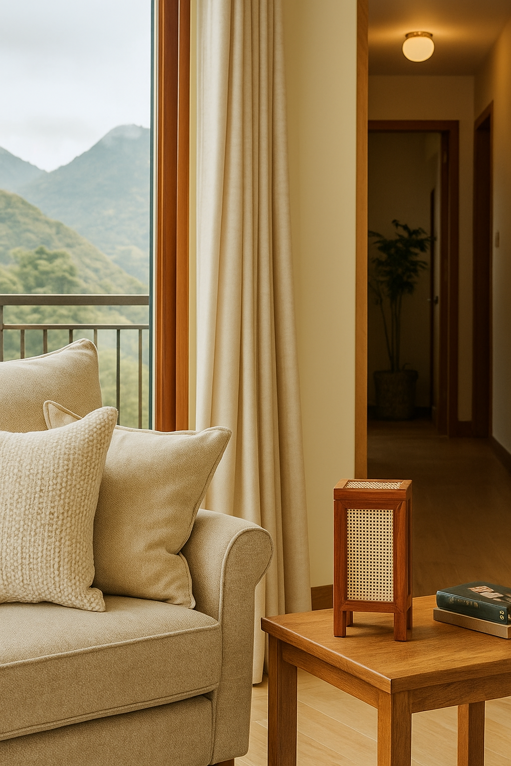 Bamboo Table Lamp for Living Room| Table Lamp -Hitesh