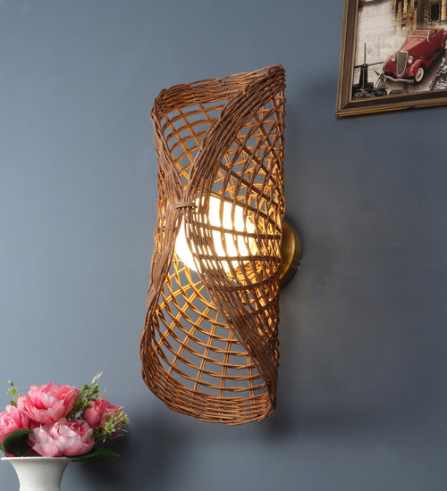 Wicker Wall Light for Living Room - Lilley
