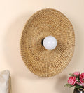 Cane Wall Sconce for Study Room | Wicker Wall Lamp - Ramya