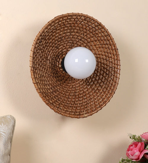Rattan Wall Lamp for Bathroom | Cane Wall Light - Sanya