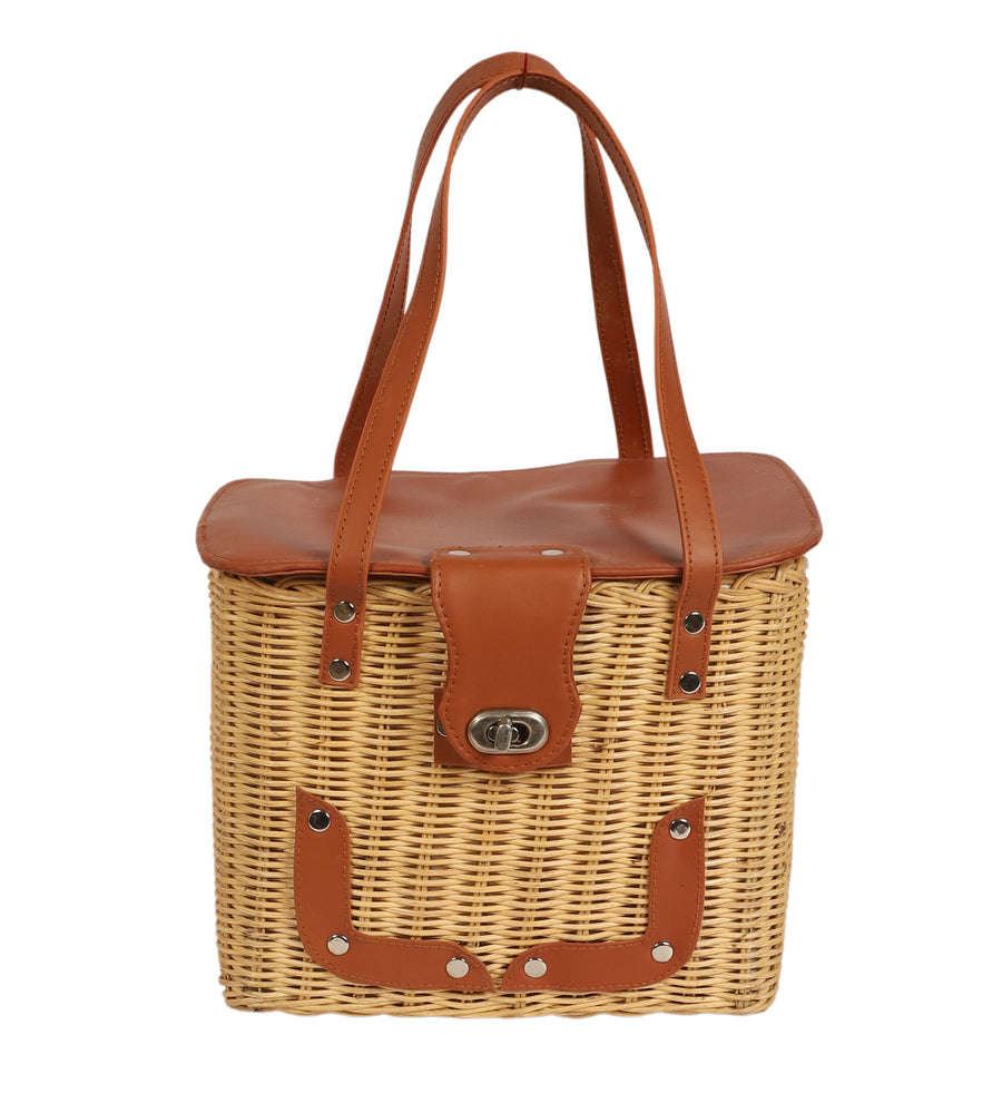 Premium Picnic Bag with Wooden Utensils – Insulated, Stylish & Durable – Perfect for Outdoor Picnics, Camping & Travel - Akwa