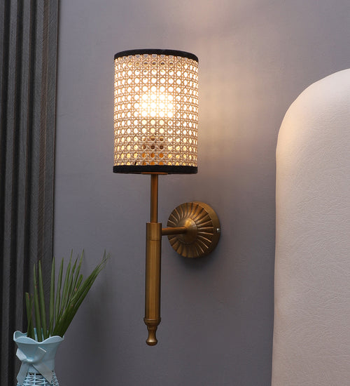 Rattan Wall Lamp for Living Room | Handmade Wall Lamp - Rein