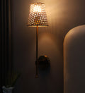 Rattan Wall Lamp for Living Room - Slavia