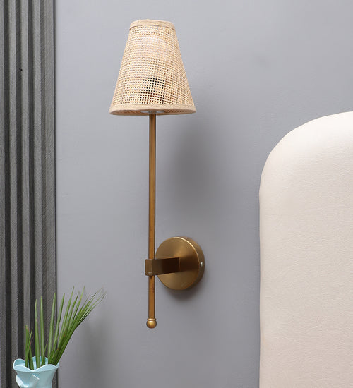 Rattan Wall Lamp for Living Room | Handmade Wall Lamp - Cella