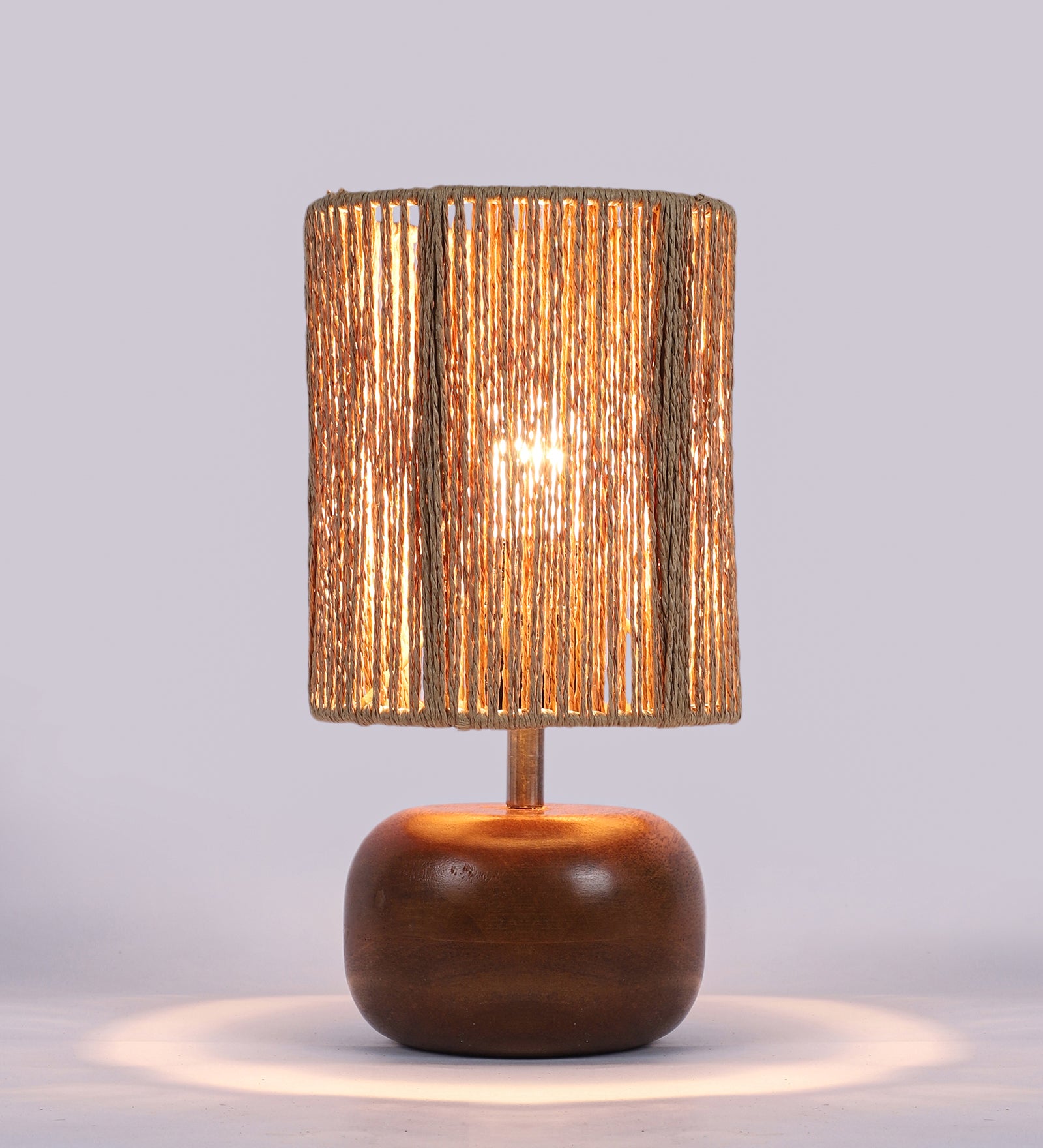 Wooden Table Lamp for Living Room| Table Lamp - Silas - Akway Lighting > Table Lamps (Image 2)