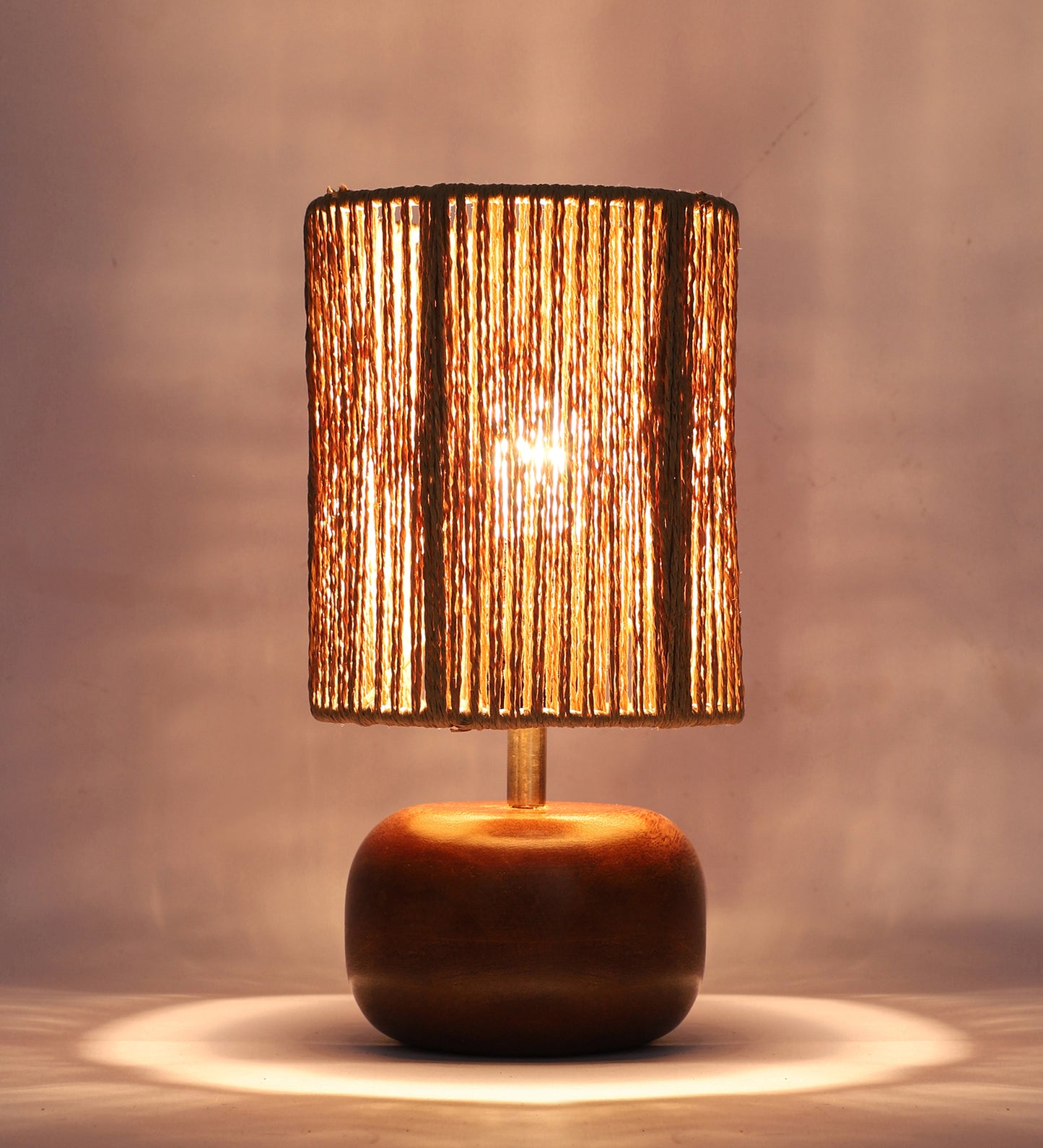 Wooden Table Lamp for Living Room| Table Lamp - Silas - Akway Lighting > Table Lamps (Image 3)