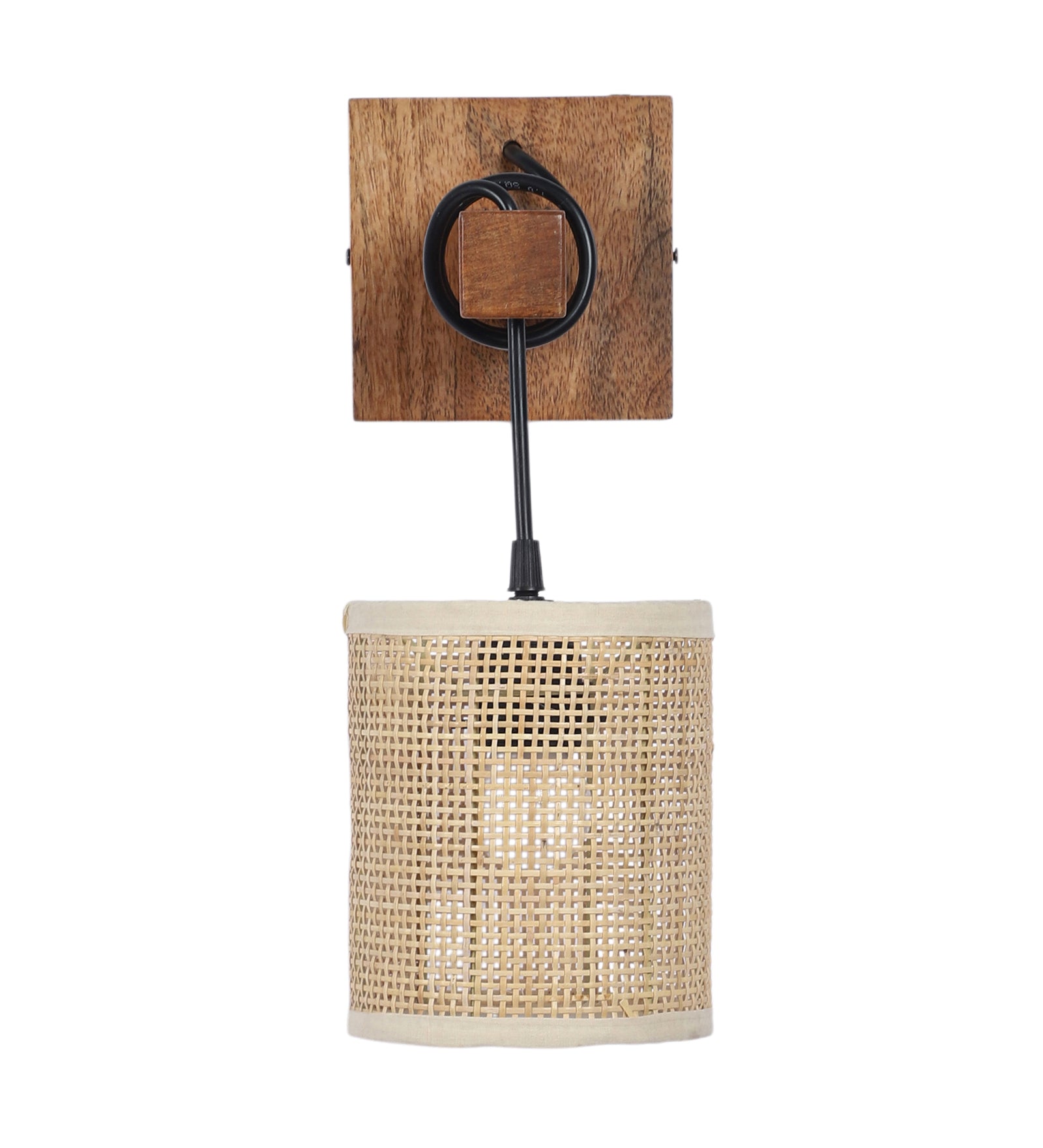 Modern Handcrafted Rattan Wall Lamp for Warm Ambient Lighting - Hazel - Image 12