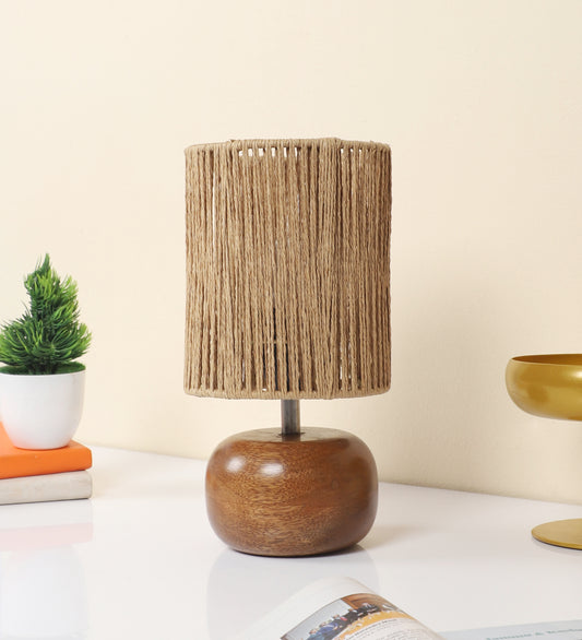 Wooden Table Lamp for Living Room| Table Lamp - Silas - Akway Lighting > Table Lamps (Image 1)