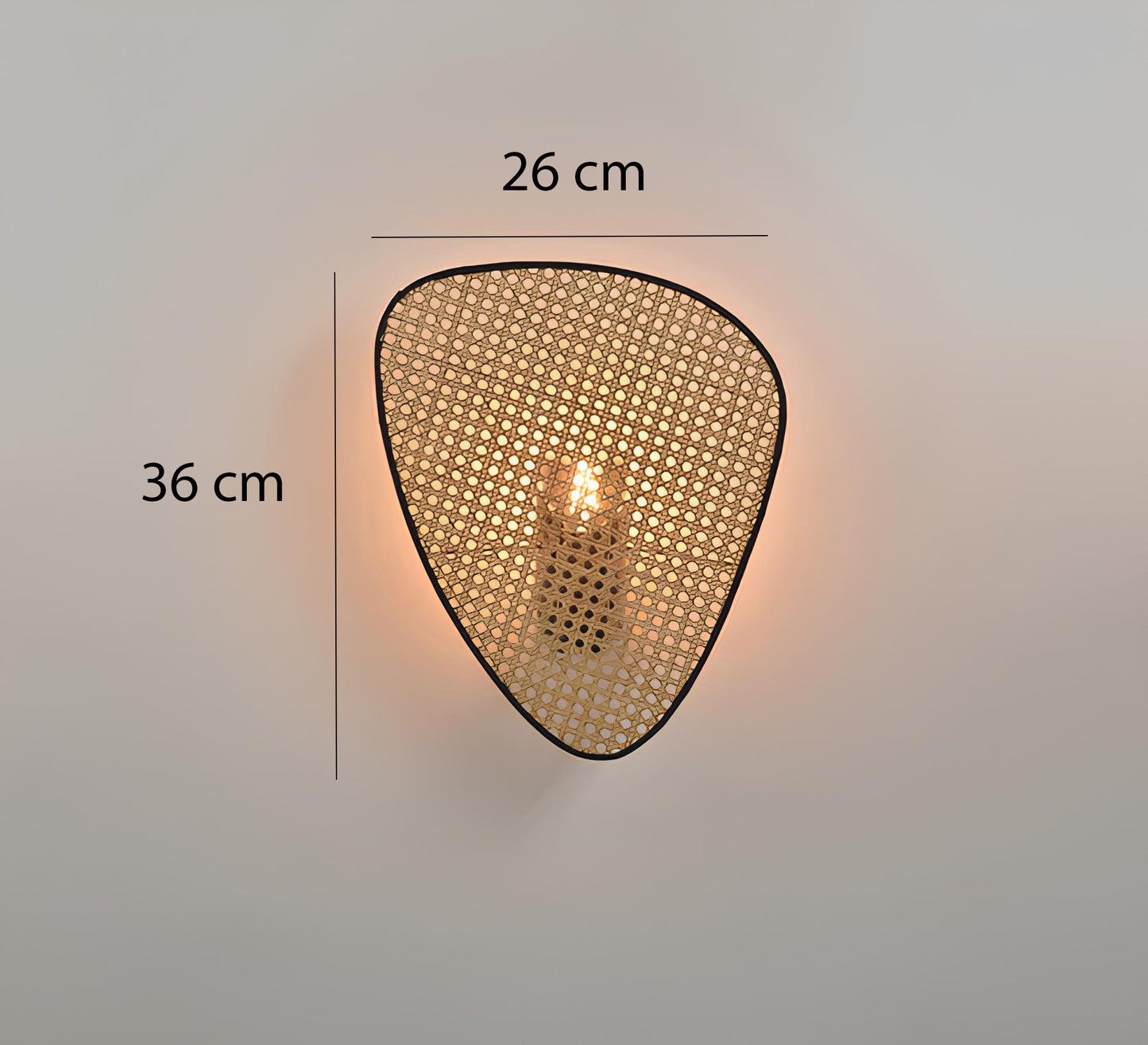 Bamboo Wall lamps For Living Room | Rattan Wall scones | Wicker Wall Lamps | Cane Wall Scones - Jash