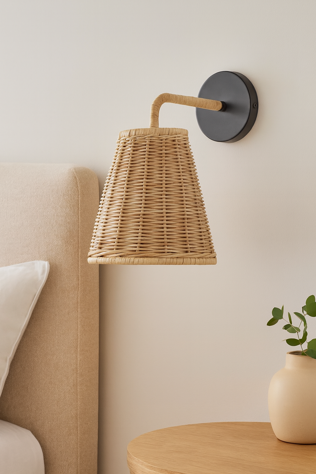 Bamboo Wall lamps For Living Room | Rattan Wall scones | Wicker Wall Lamps | Cane Wall Scones - Kashvi by Akway - Image 3