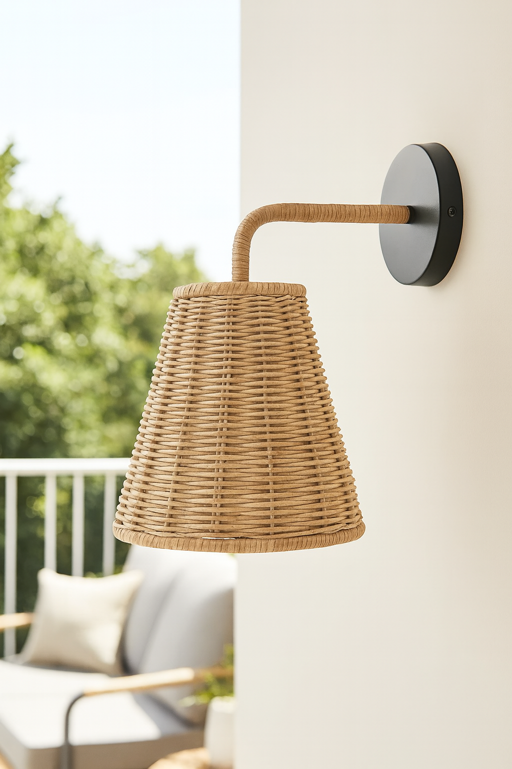 Bamboo Wall lamps For Living Room | Rattan Wall scones | Wicker Wall Lamps | Cane Wall Scones - Kashvi by Akway - Image 5