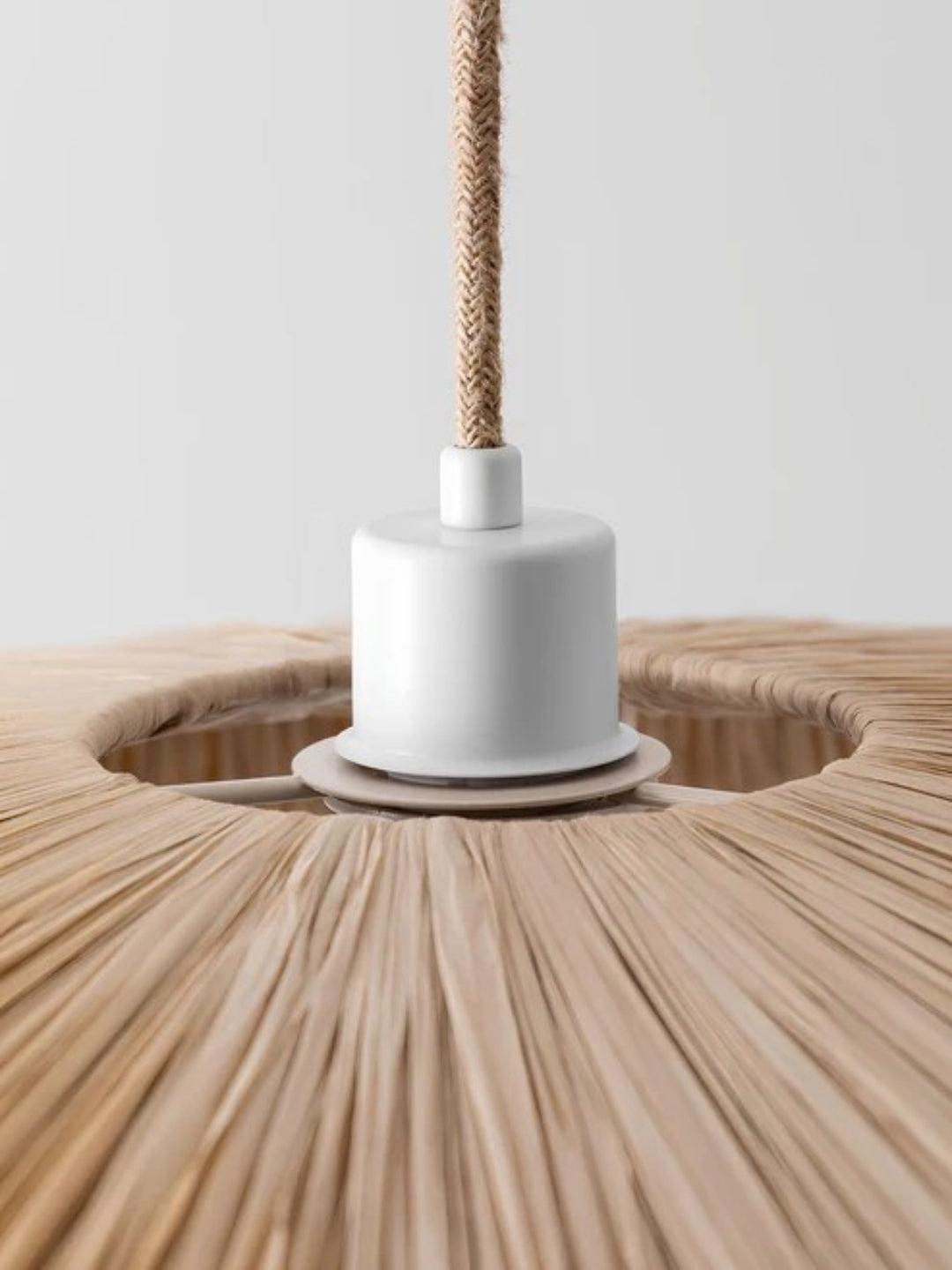 Bamboo Hanging lamp for Living Room | Rattan Pendant light | Cane ceiling light - Kaia - Akway