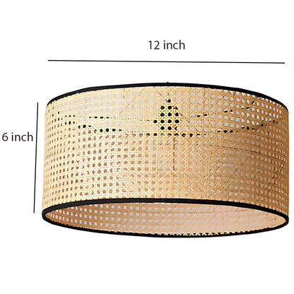 Rattan Hanging lamp for Living Room | Rattan Webbing Pendant light - Kritika