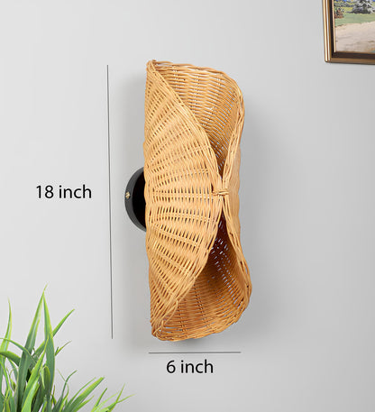 Rattan Wall Lamp For Living Room | Rattan Wall Light - Lavanya