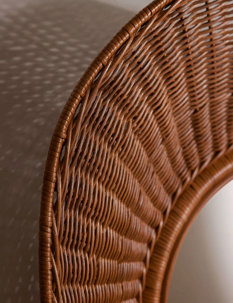 Bamboo Wall Mirror for living room | Cane Wall Mirror | Rattan Mirror - Anala - Akway Uncategorized (Image 2)