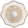 Rattan Wall Mirror for Living Room - Anaisha
