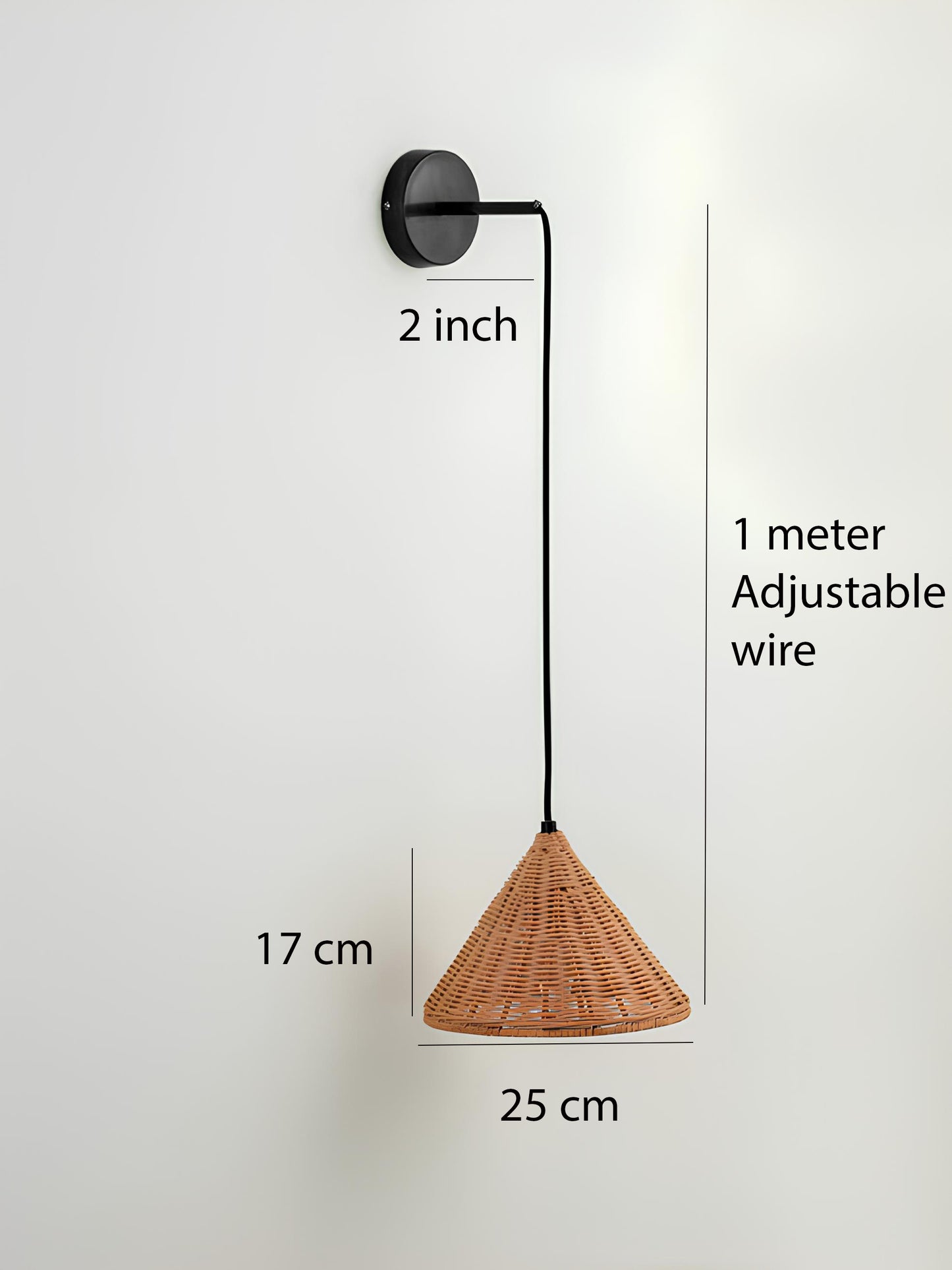 Bamboo Wall lamps For Living Room | Rattan Wall scones | Wicker Wall Lamps | Cane Wall Scones - Mahika