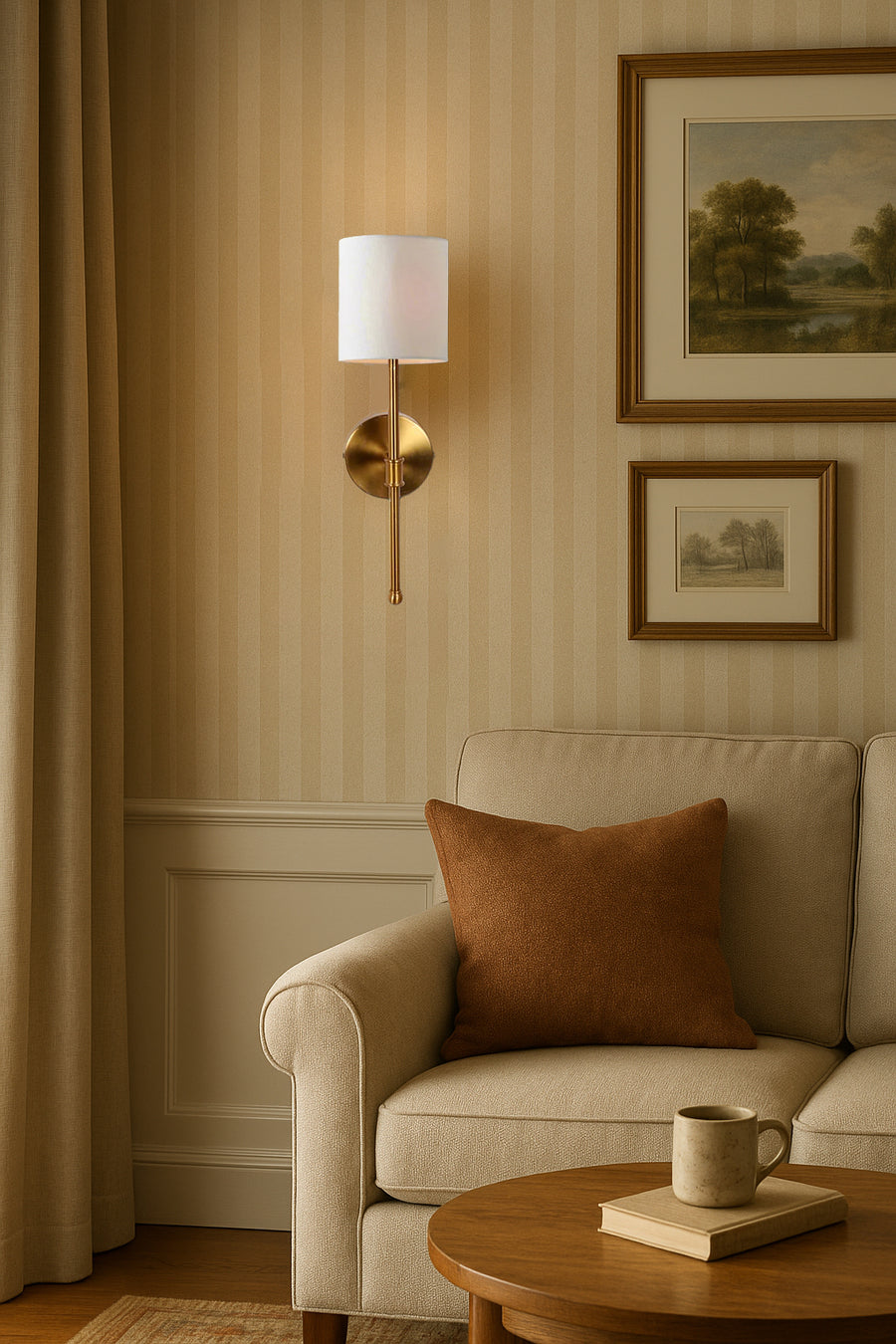 Modern Wall Lamp For Living Room | Antique Wall Lamp - Naina - Image 4