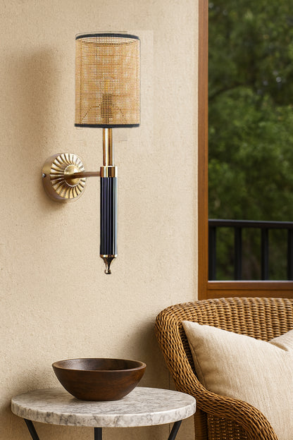 Bamboo Wall Lamp For Living Room | Rattan Wall Lamp - Nilima