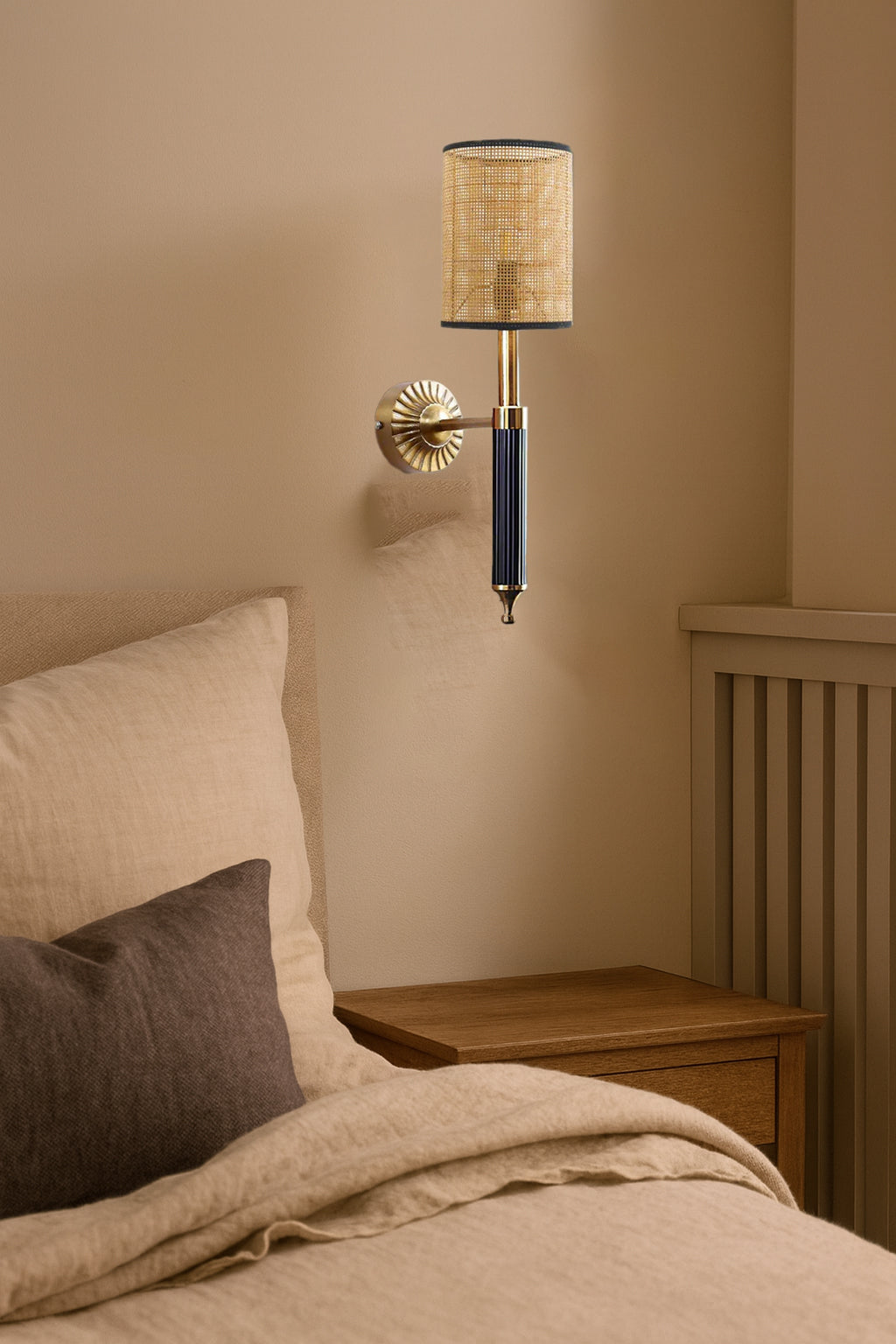 Bamboo Wall Lamp For Living Room | Rattan Wall Lamp - Nilima