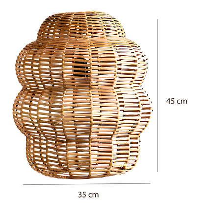 Bamboo Hanging lamp for Living Room | Rattan Pendant light | Cane ceiling light - Nalin