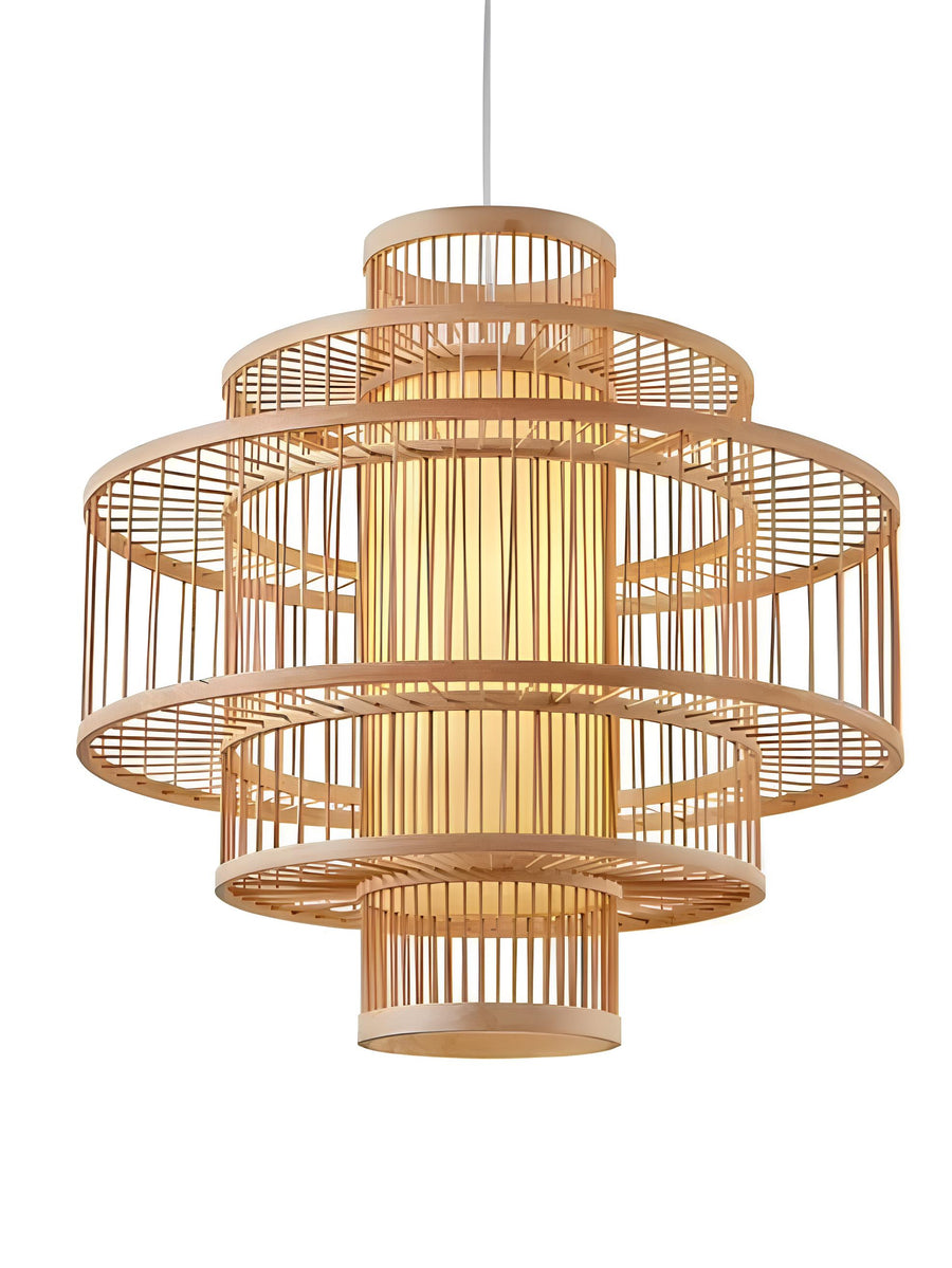 Wicker Pendant Light for Living Room - Nez by Akway