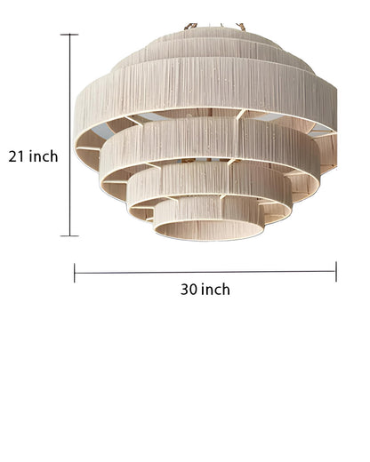 Rattan Hanging lamp for Living Room | Cane Pendant light | Wicker ceiling light - Riyal