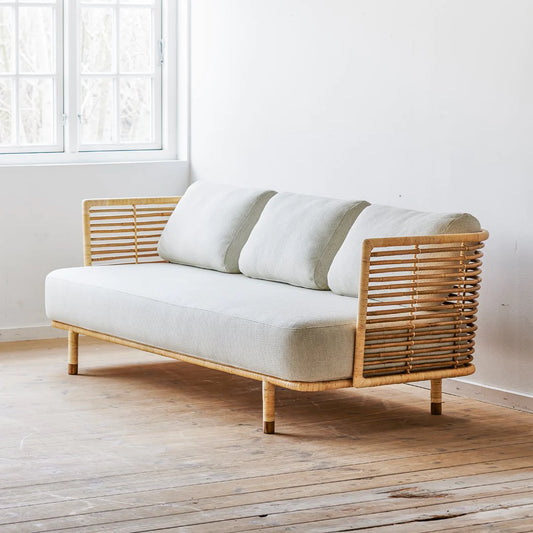Cane Outdoor Sofa | Cane garden sofa - Anandita - Akway