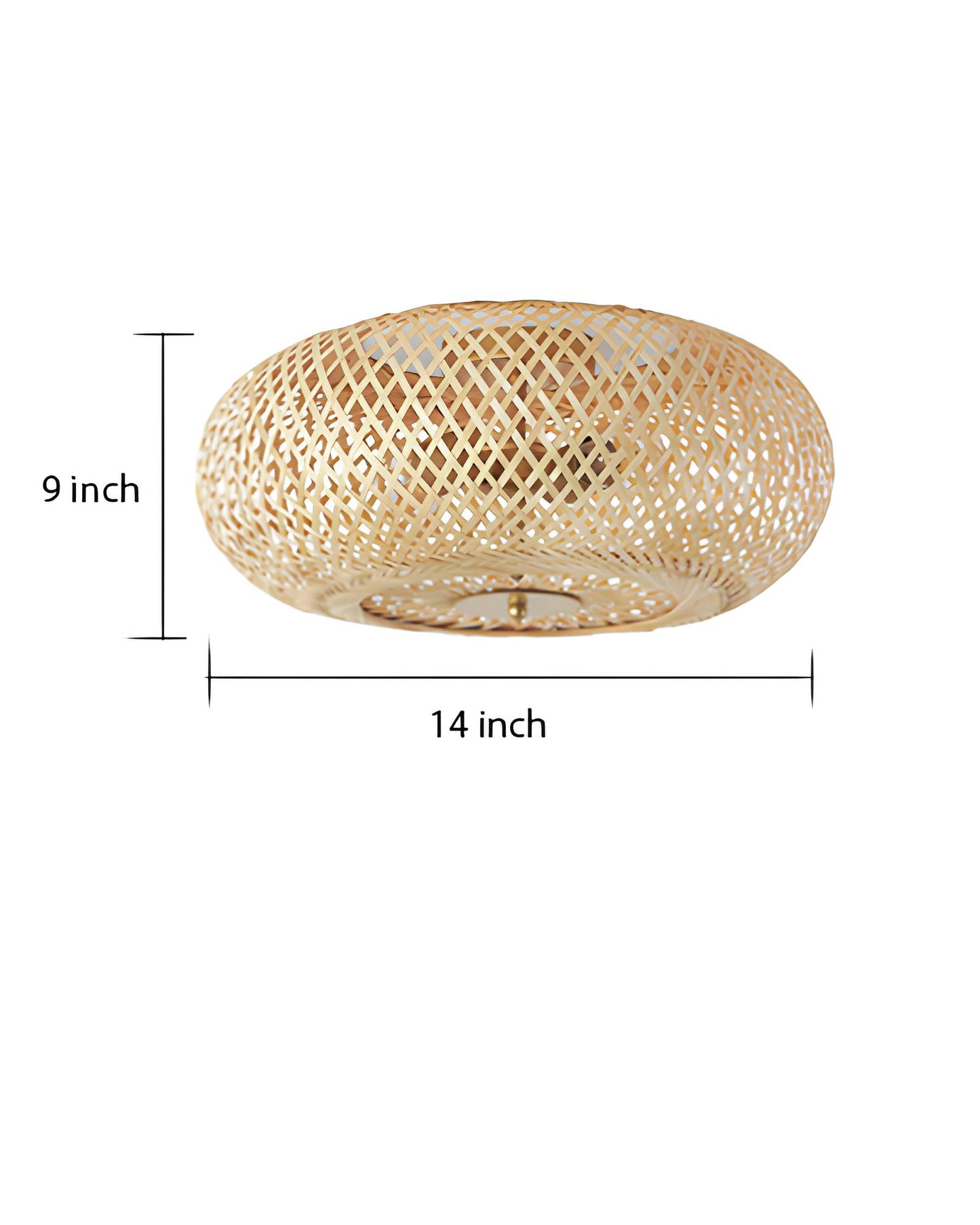 Bamboo Lamp for Living Room | Rattan Pendant light | Cane Ceiling light - Shyla - Akway Uncategorized (Image 8)