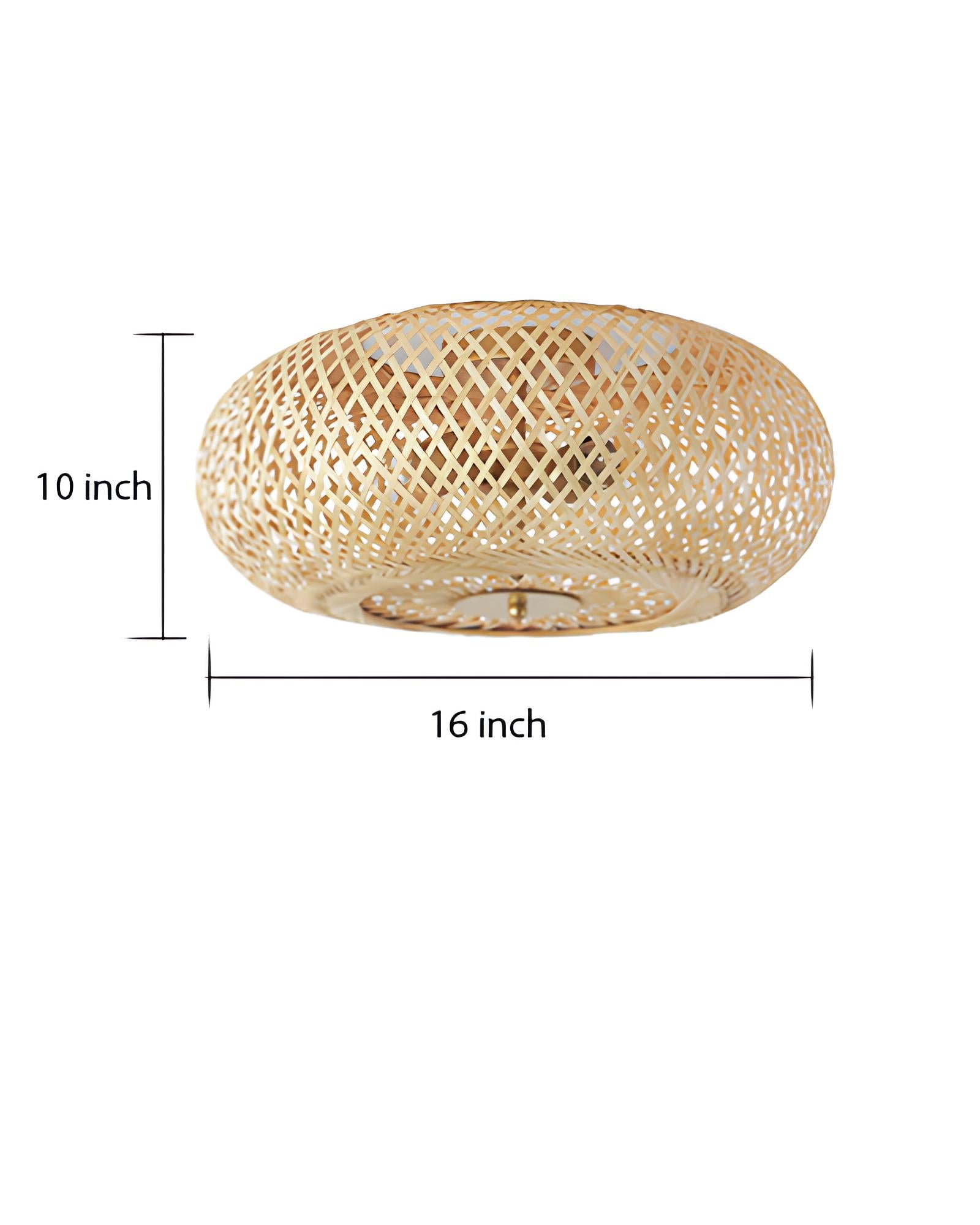 Bamboo Lamp for Living Room | Rattan Pendant light | Cane Ceiling light - Shyla - Akway Uncategorized (Image 9)