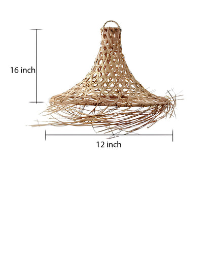 Rattan Hanging lamp for Living Room | Cane Pendant light | Wicker ceiling light - Siyal
