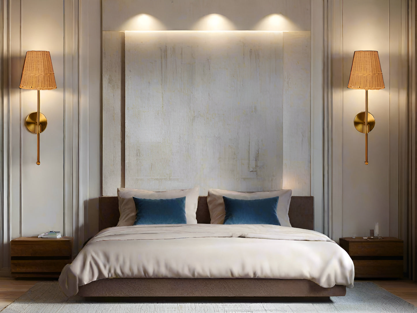 Bamboo Wall Light For Living Room | Rattan Wall Lamp - Inaya