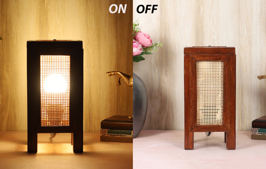 Bamboo Table Lamp for Living Room| Table Lamp - Ujjala by Akway