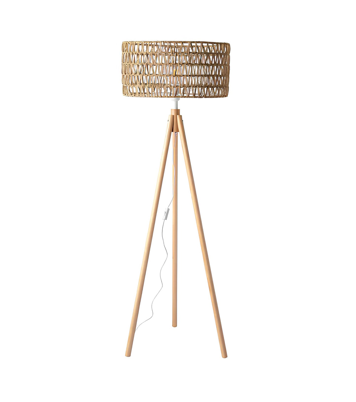 Rattan Floor Lamp | Bamboo Floor Lamp | Cane Floor Lamp - Lavya
