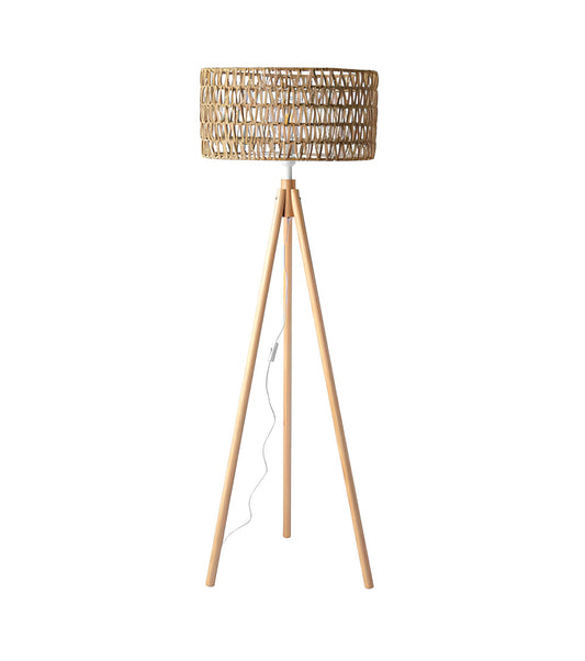 Rattan Floor Lamp | Bamboo Floor Lamp | Cane Floor Lamp - Lavya