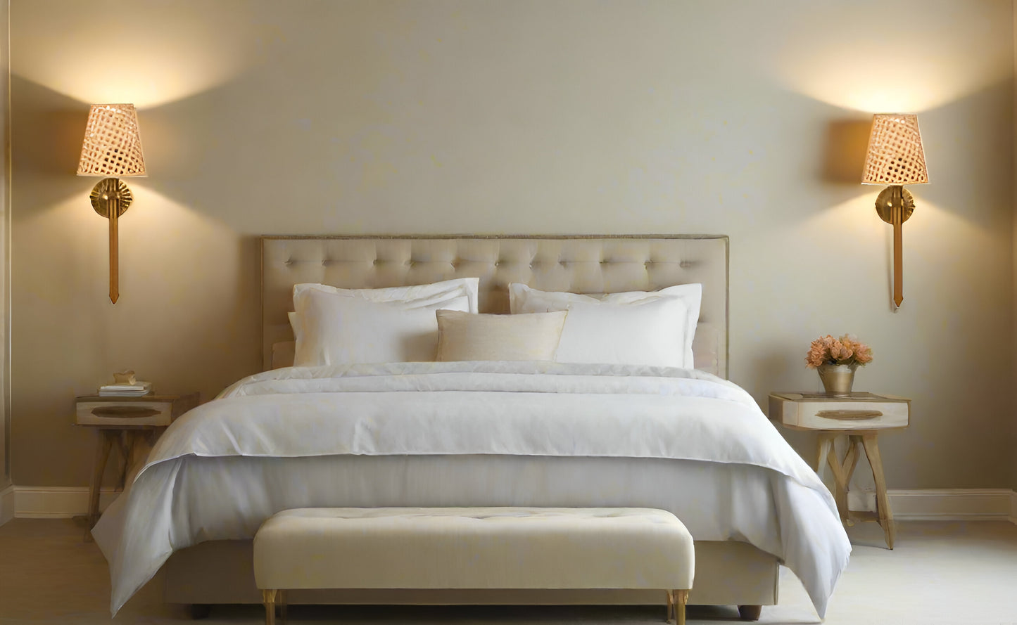 Rattan Wall Lamp For Living Room | Bamboo Wall Light - Jasmit