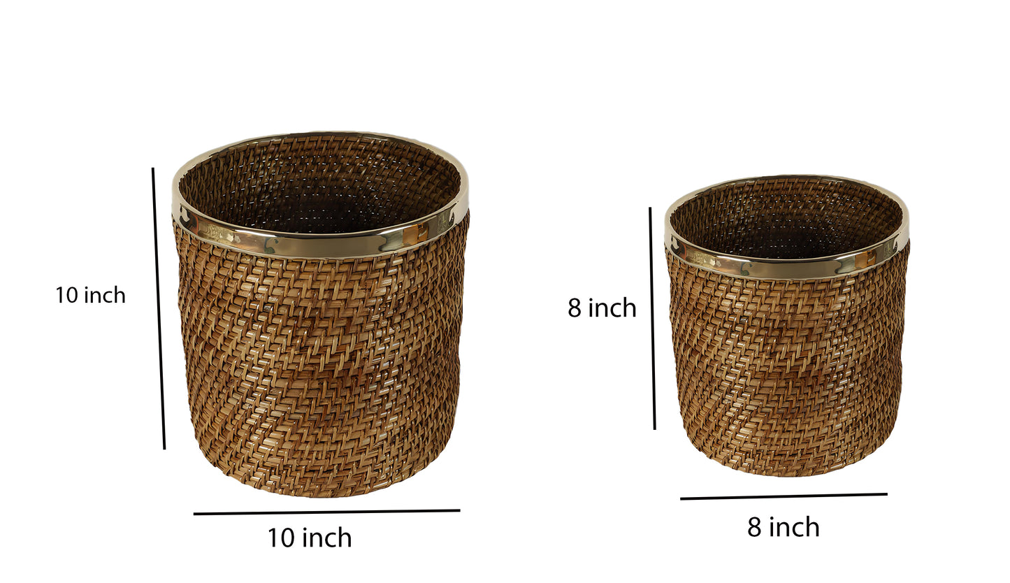 Rattan Planter | Cane Laundry Bin | Bamboo toy Storage - Rebecca - Akway Uncategorized (Image 10)