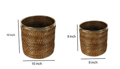 Rattan Planter | Cane Laundry Bin | Bamboo toy Storage - Rebecca - Akway Uncategorized (Image 10)
