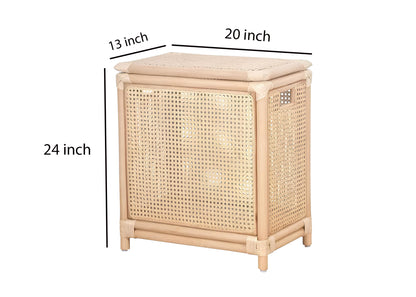 Rattan Laundry Basket | wicker basket with lid | Bamboo toy Storage basket - Idhant