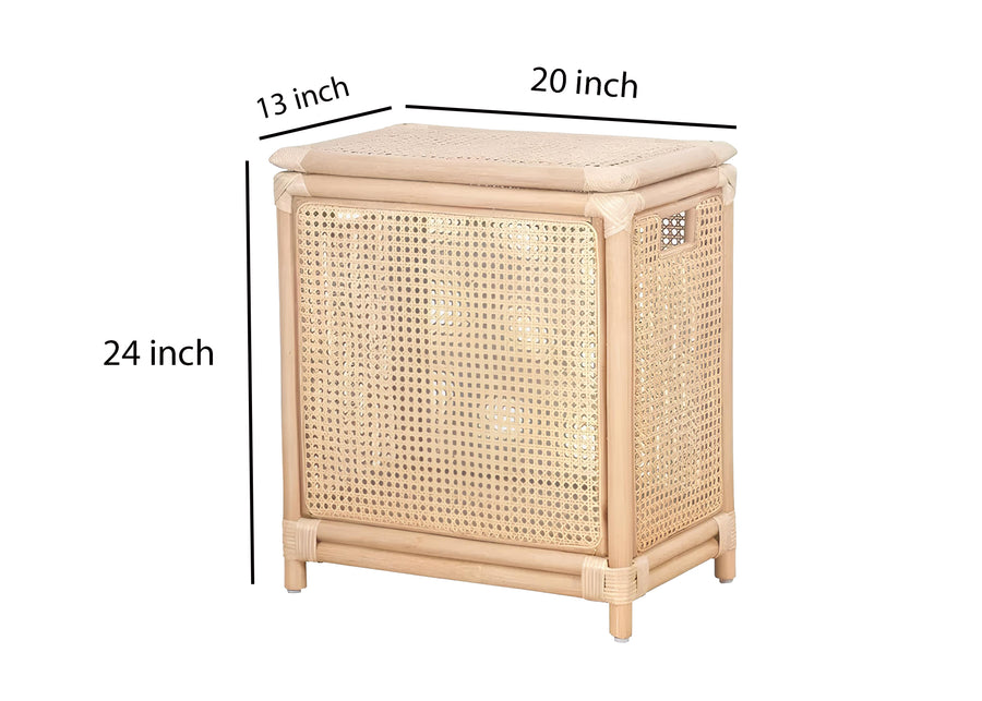 Rattan Laundry Basket | wicker basket with lid | Bamboo toy Storage basket - Idhant - Akway Uncategorized (Image 4)