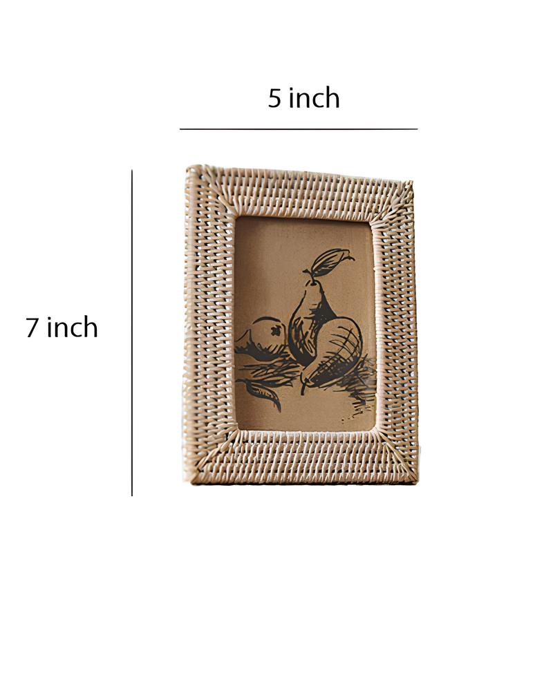 Rattan Photo Frame | Cane Photo Frame | Bamboo Photo Frame - Kaia - Akway Uncategorized (Image 8)