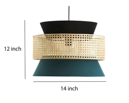 Bamboo Hanging lamp for Living Room | Rattan Pendant light | Cane ceiling light - Adeline