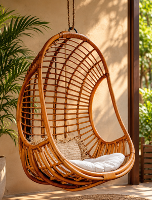 Bamboo Swing Chairs for Outdoor | Cane Swing Chairs - Adah