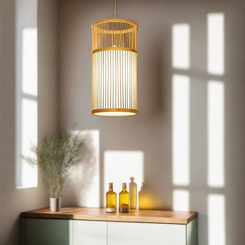 Bamboo Hanging Light for Hallway - Srinidhi
