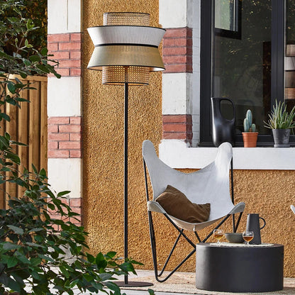 Rattan Floor Lamp | Bamboo Floor Lamp | Cane Floor Lamp - Inayat by Akway - Lighting > Floor Lamps