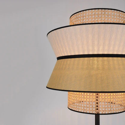 Rattan Floor Lamp | Bamboo Floor Lamp | Cane Floor Lamp - Inayat by Akway - Lighting > Floor Lamps